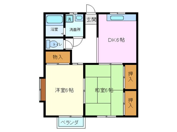 アンシャンテ大島の物件間取画像